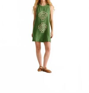 NEW CAROLINA K eva dress in reen leaf